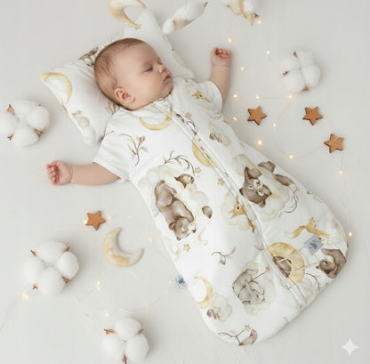 „KiziaMizia“ Medvilninis miegmaišis kūdikiui - 100% ekologiška medvilnė
