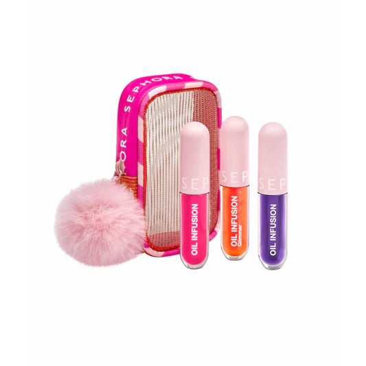 SEPHORA niisutav huuleõli trio – pühade kinkekomplekt kosmeetikakinkekarbiga