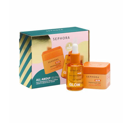 „SEPHORA „All About Glow” – näo sära andev kreem + seerum C-vitamiiniga (kinkekomplekt)“