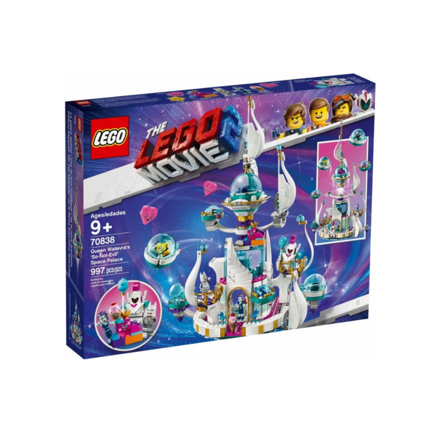70838 LEGO® MOVIE 2 Karalienės Kastiknora „Nelabai Blogoji“ kosminė pilis