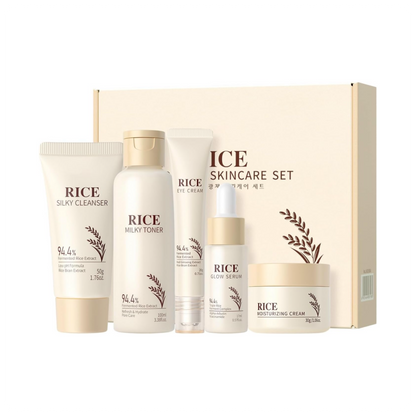 Radiant Glow & Even Tone - Korejietiškas ryžių odos priežiūros rinkinys