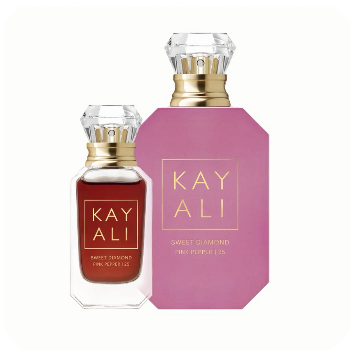KAYALI Sweet Diamond Pink Pepper | 25 – parfumuotas vanduo (Duo rinkinys)
