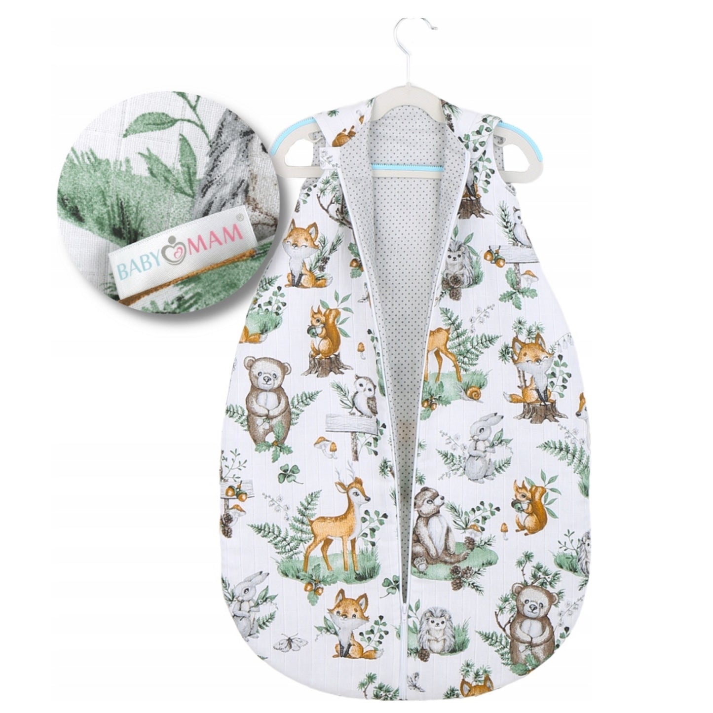 Babymam Baby Muslini magamiskott (100% puuvill, 0,5 TOG)