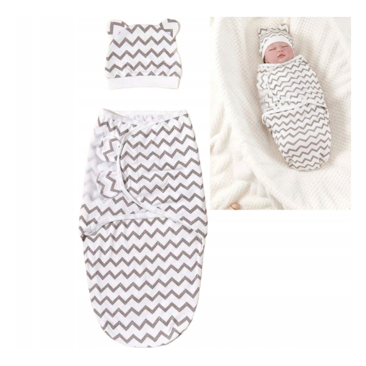 Bambus-džungel "Beebi hea uni" - kookonmähe beebile mütsiga