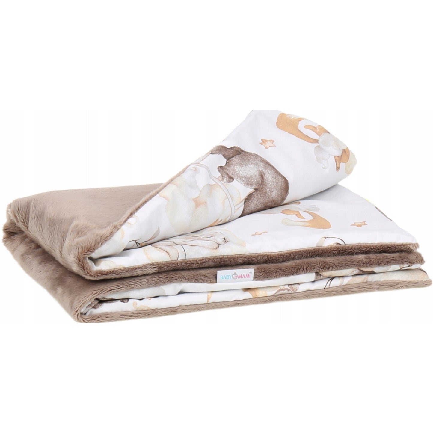 „BabyMam“ - Dviejų pusių kūdikių pledas