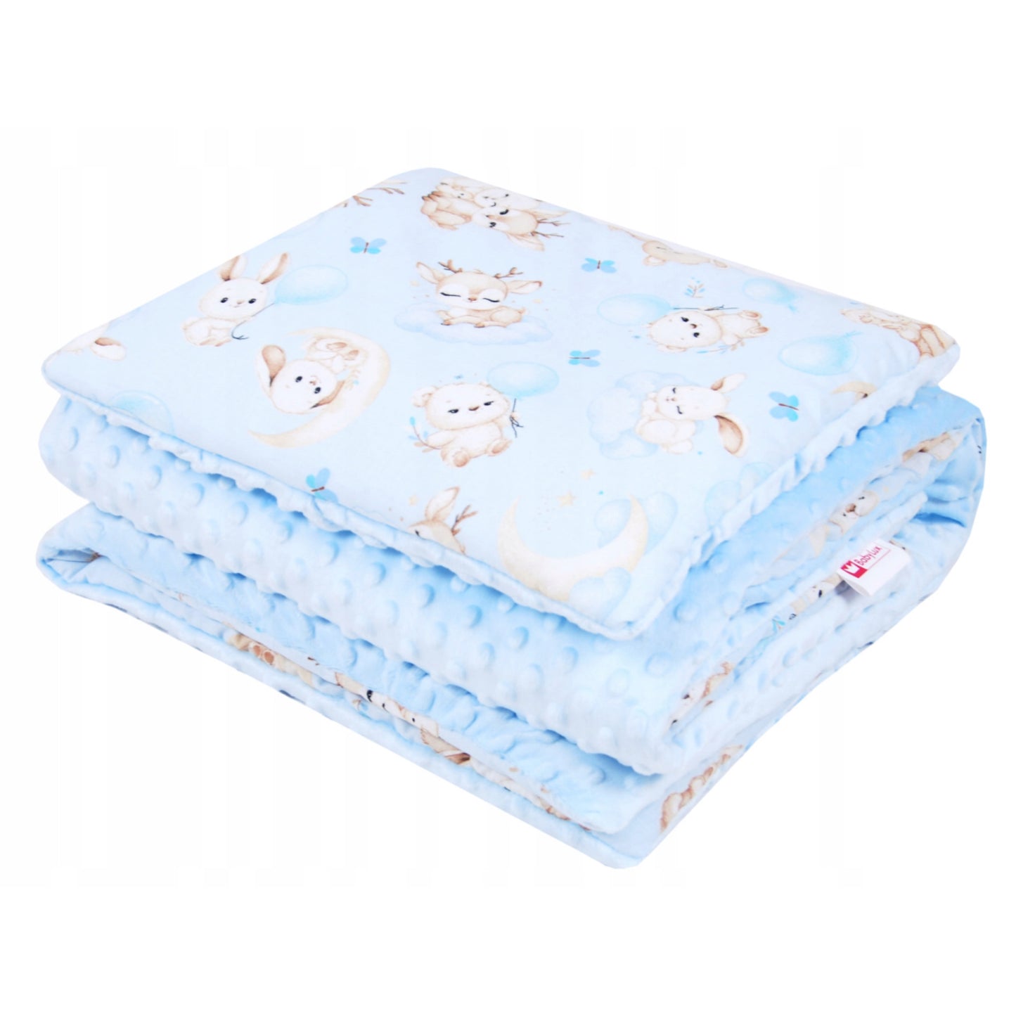 „BabyLux“ švelnus dvipusis pledo ir pagalvės komplektas