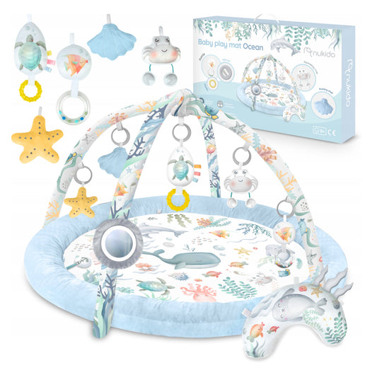 Nukido "Ookean" - Interaktiivne beebide õppematt mänguasjadega