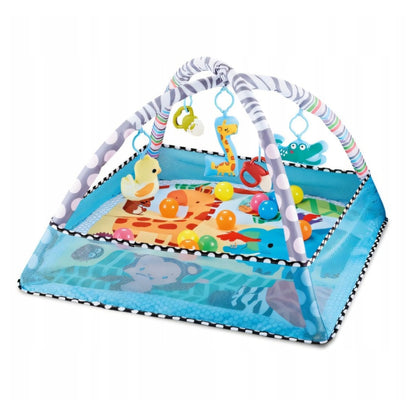 Suur hariv 2in1 beebimängumatt pallidega