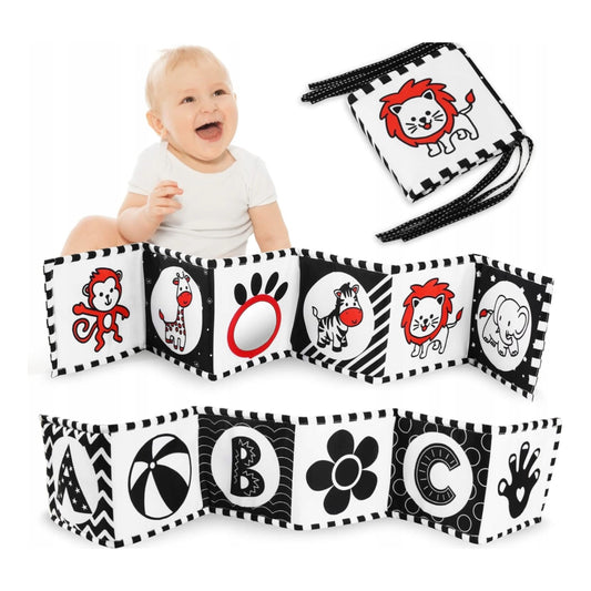 Kontrastne sensoorne raamat beebidele (0-12 kuud)