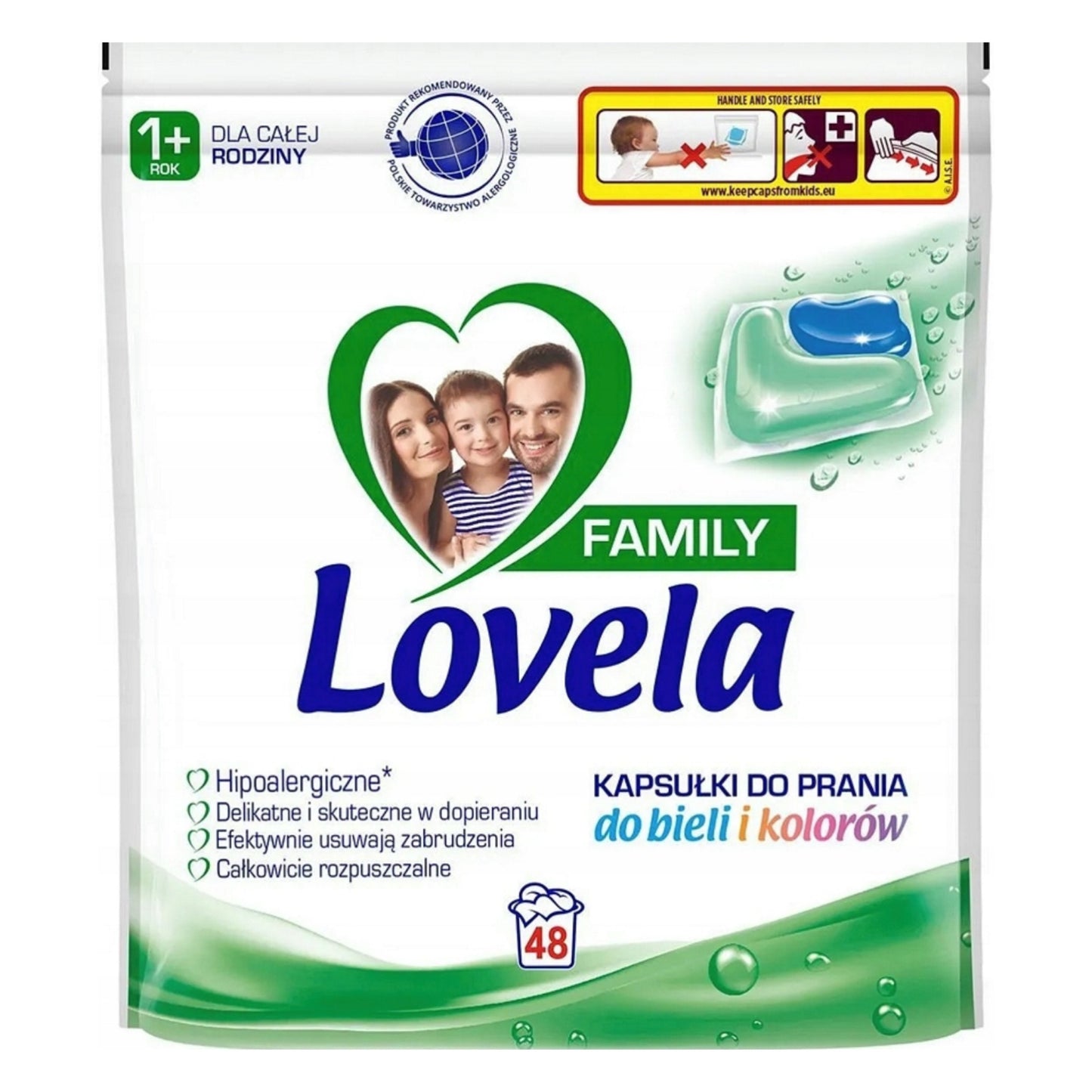 Lovela Bobini UNIVERSAL FAMILY plovimo kapsulės 48vnt