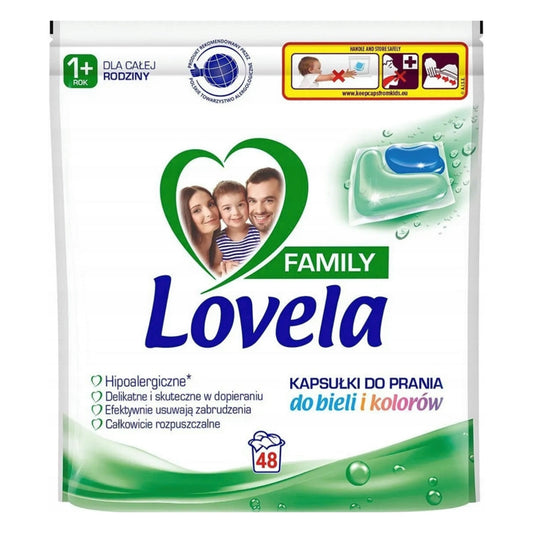 Lovela Bobini UNIVERSAL FAMILY plovimo kapsulės 48vnt