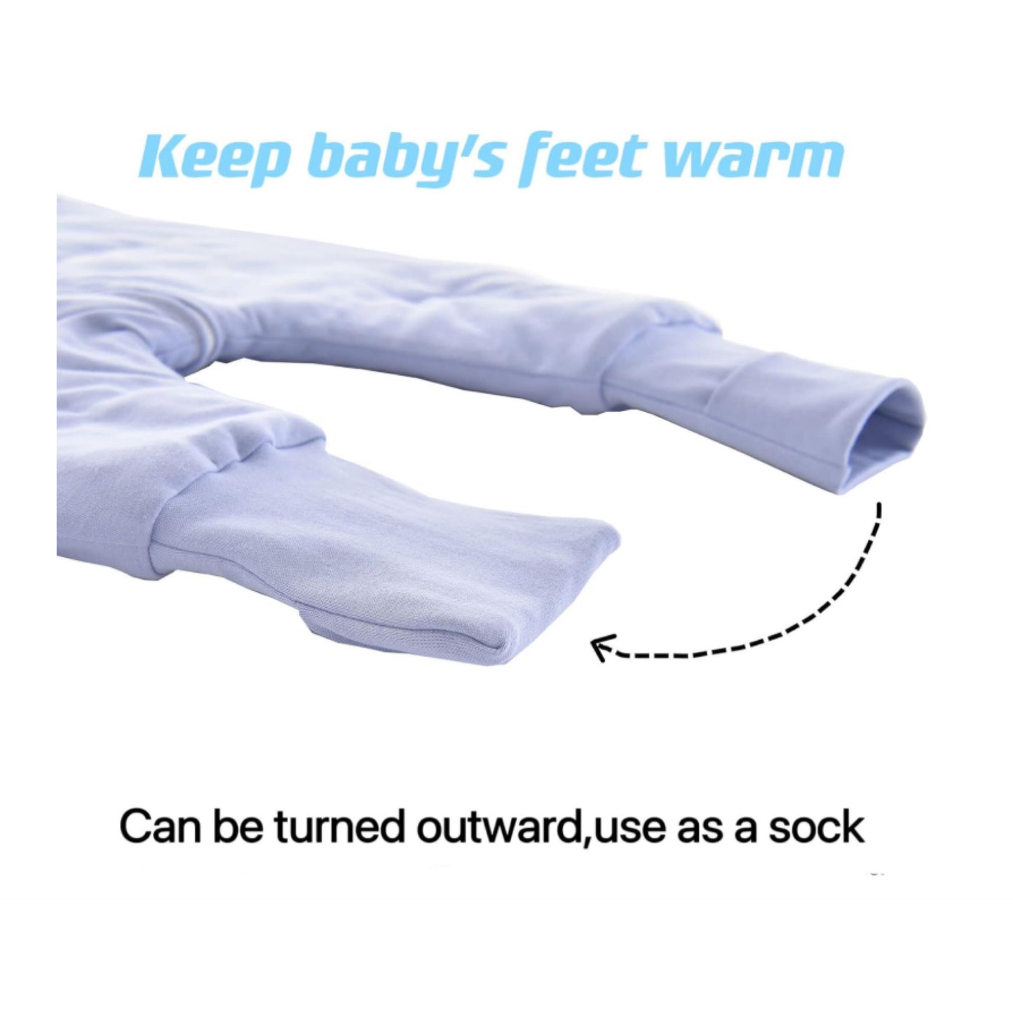 Chilsuessy aastaringne beebimagamiskott jalgadega, 2,5 tolli, (80-90cm)