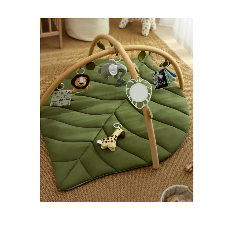 Blissful Diary mängumatt kaarega – beebimänguvõimlemismatt ja mängukaar, roheline