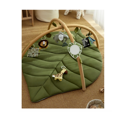 Blissful Diary mängumatt kaarega – beebimänguvõimlemismatt ja mängukaar, roheline