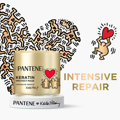 „Pantene“ Keith Haring Artist Edition rinkinys pažeistiems plaukams